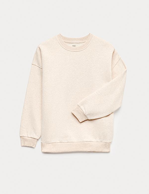 Cotton Rich Slogan Sweatshirt (6-16 Yrs) - RO