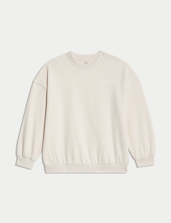 Sweat en coton avec texte (du 6&nbsp;au 16&nbsp;ans) - LU