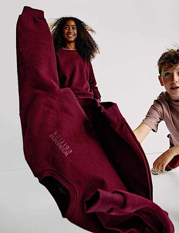 Cotton Rich Slogan Sweatshirt (6-16 Yrs)