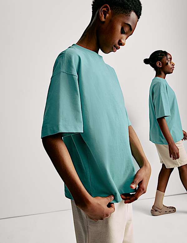 Pure Cotton Plain T-Shirt (2-16 Yrs)