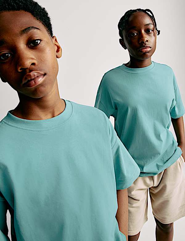 Pure Cotton Plain T-Shirt (2-16 Yrs)