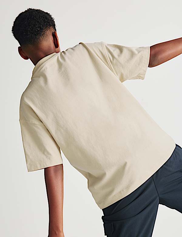 Pure Cotton Plain T-Shirt (6-16 Yrs)