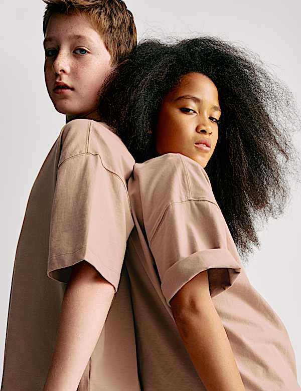 Pure Cotton Plain T-Shirt (2-16 Yrs)