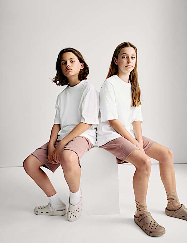 Pure Cotton Plain T-Shirt (2-16 Yrs) - EE