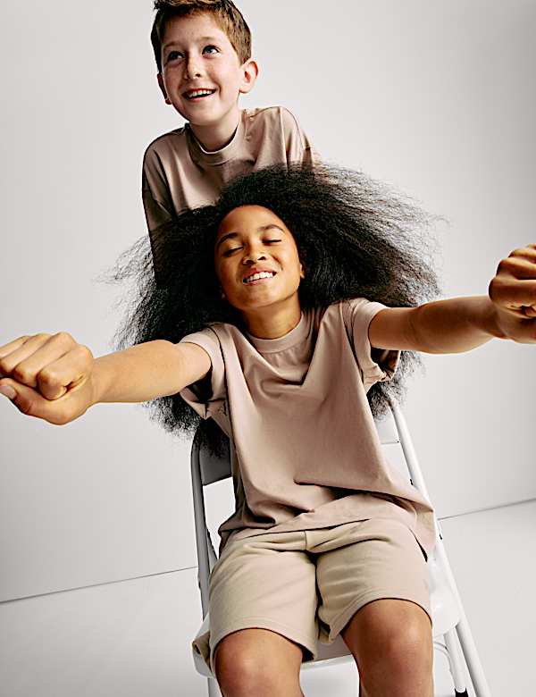 Cotton Rich Elasticated Waist Shorts (6-16 Yrs)