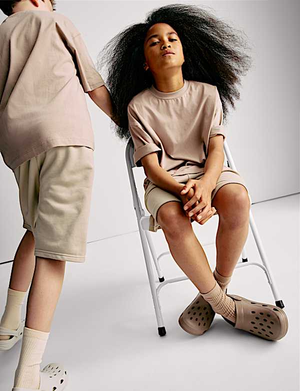 Cotton Rich Elasticated Waist Shorts (6-16 Yrs)