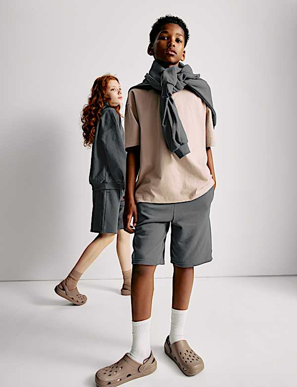 Cotton Rich Elasticated Waist Shorts (6-16 Yrs)