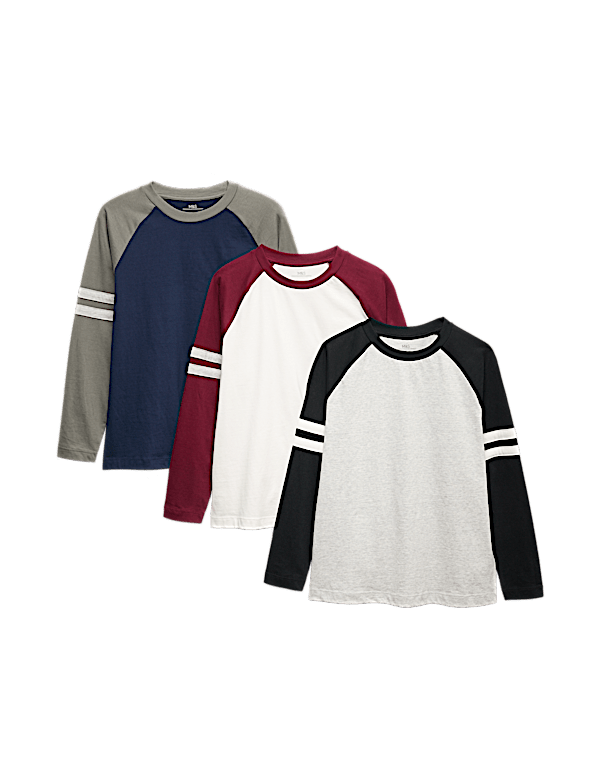 3pk Pure Cotton Tops (2-16 Yrs)