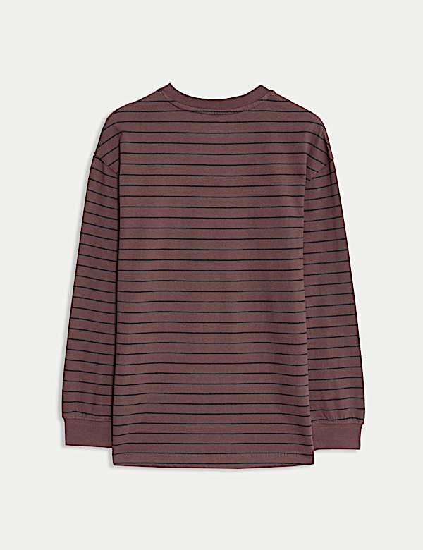 Pure Cotton Striped Top (6-16 Yrs)