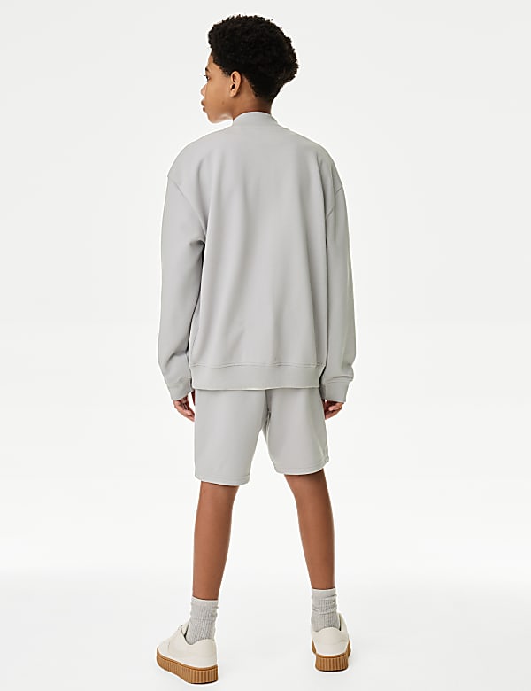 3pc Cotton Blend Top & Shorts Outfit (2-16 Yrs) - HU