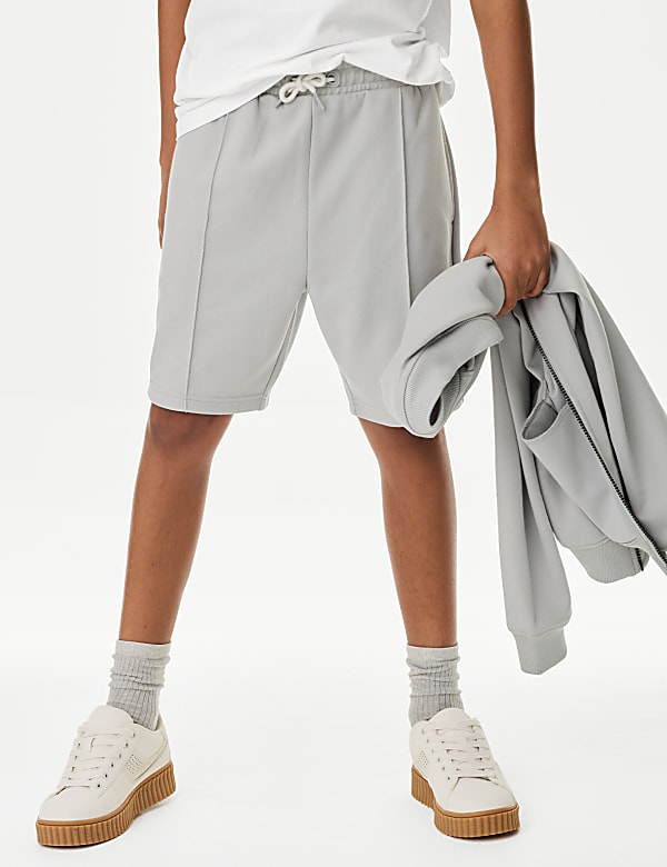 3pc Cotton Blend Top & Shorts Outfit (2-16 Yrs) - HU