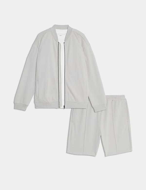 3pc Cotton Blend Top & Shorts Outfit (2-16 Yrs) - HU