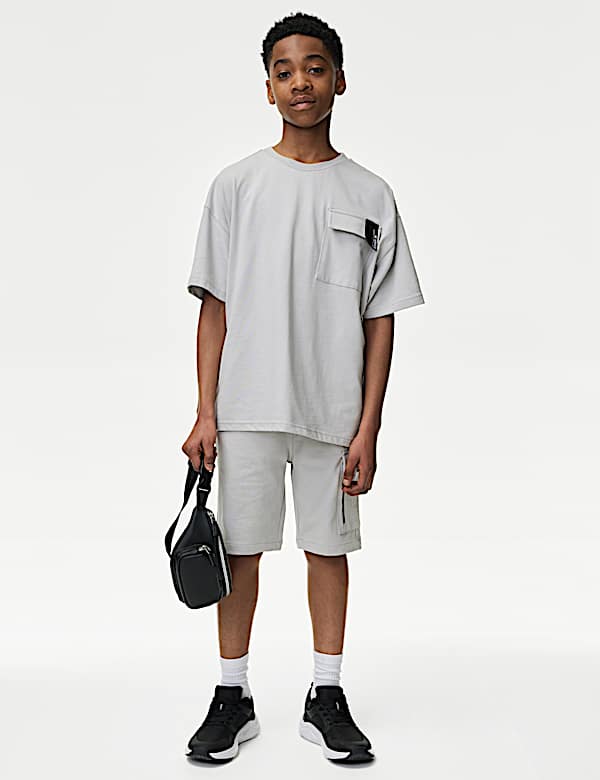 2pc Pure Cotton Sports Top & Bottom Set (2-16 Yrs) - US