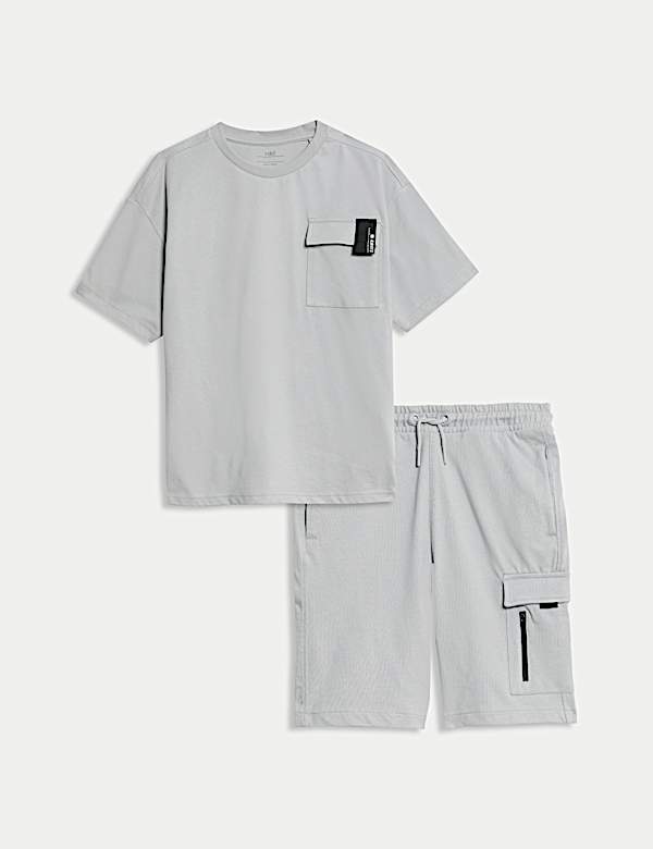 2pc Pure Cotton Sports Top & Bottom Set (2-16 Yrs) - US