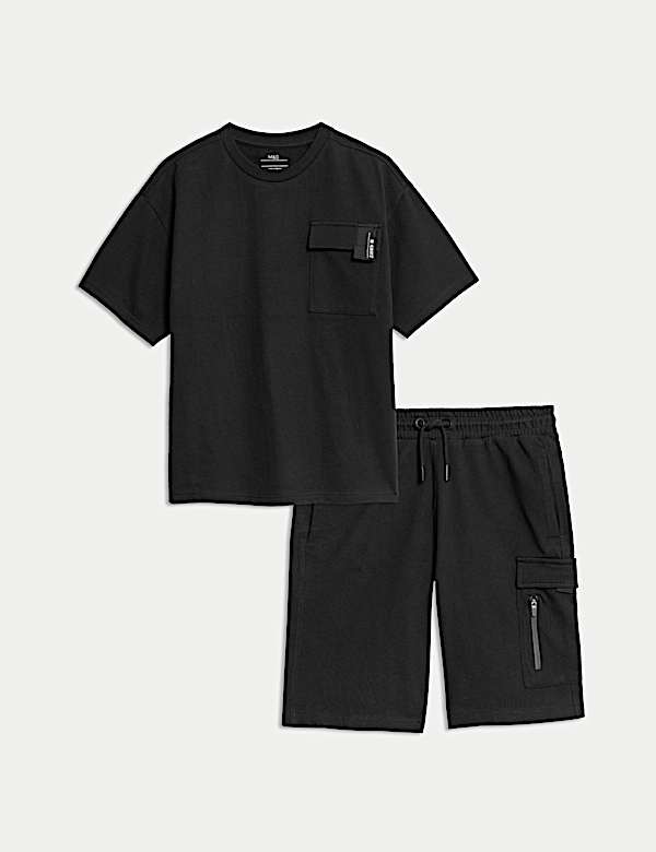 2pc Pure Cotton Sports Top & Bottom Set (2-16 Yrs) - KR