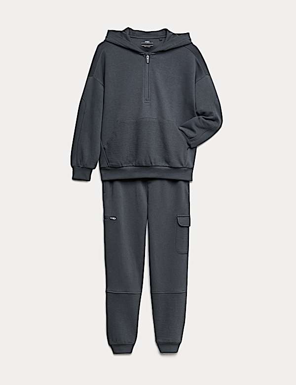 Cotton Rich Hoodie & Jogger Set (6-16 Yrs) - JE