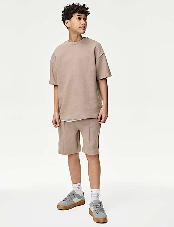 2pc Pure Cotton Waffle Top & Bottom Outfit (2-16 Yrs) - AL