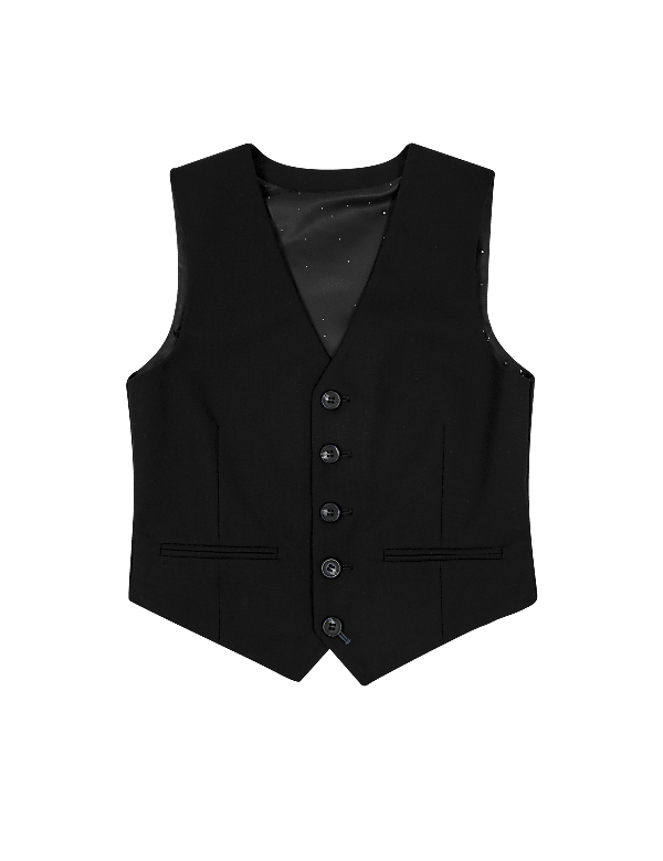 Black Waistcoat (3-16 Yrs)