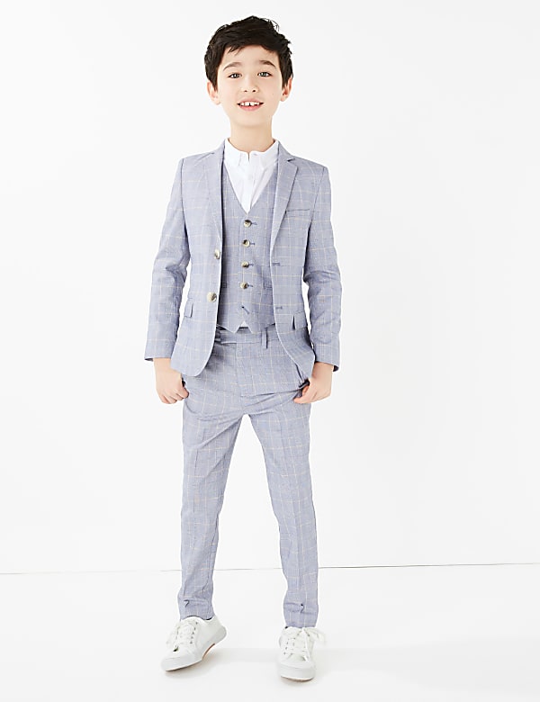 Checked Suit Jacket (2-16 Yrs)