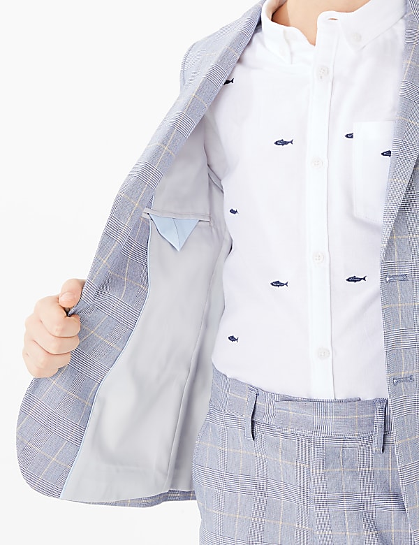 Checked Suit Jacket (2-16 Yrs)