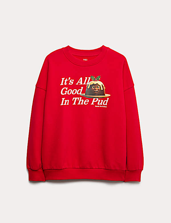 Cotton Rich Christmas Graphic Sweatshirt (6-16 Yrs) - LU