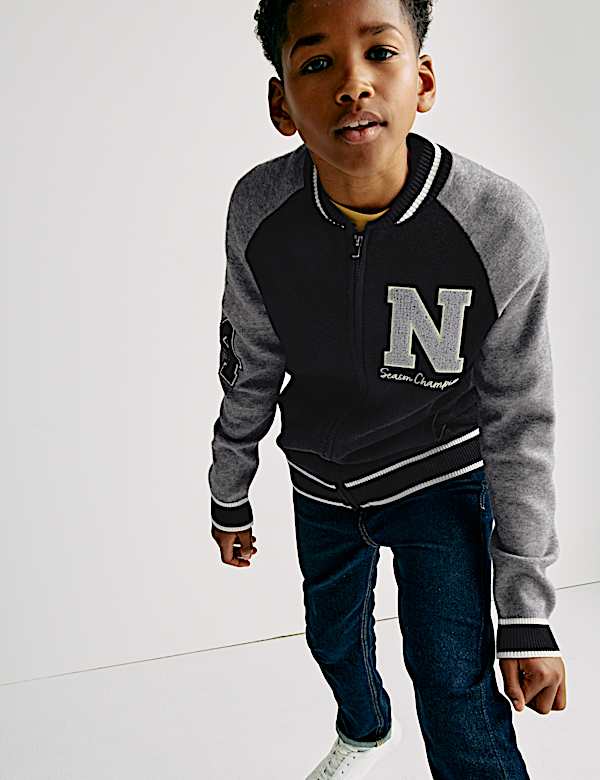 Knitted Zip Cardigan (6-16 Yrs) - UA