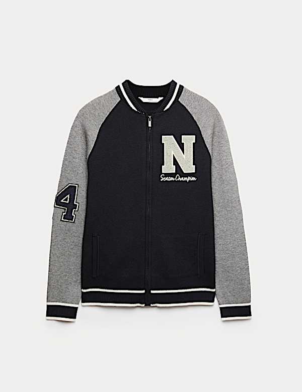 Knitted Zip Cardigan (6-16 Yrs) - UA