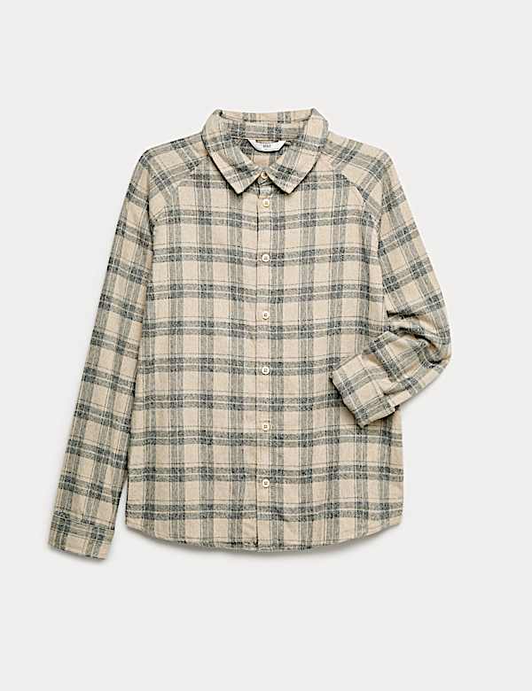 Pure Cotton Checked Shirt (6-16 Yrs)