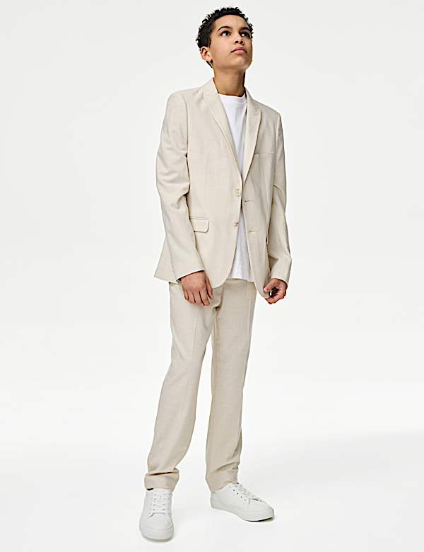 Suit Trousers with Linen (2-16 Yrs) - HK