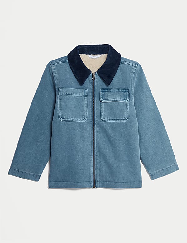 Veste en jean peau de mouton best sale