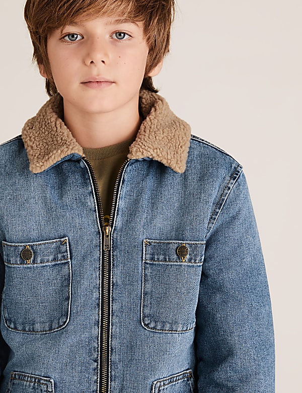 Denim Borg Lined Jacket (6-16 Yrs)