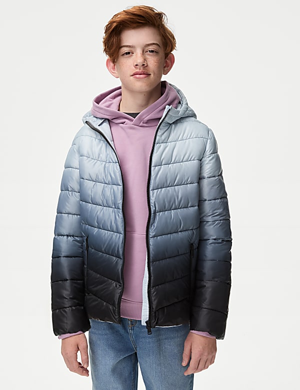 Rainbow ombre jean jacket shop