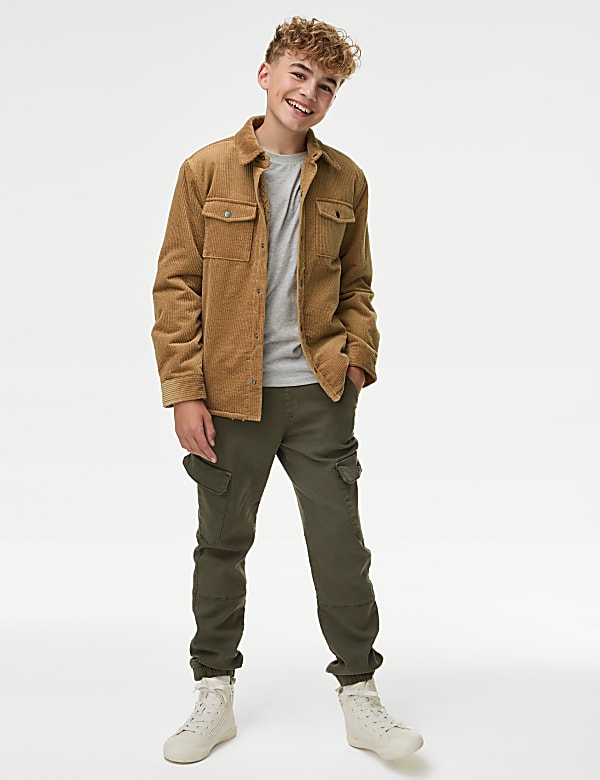 Cord Fleece Lined Shacket (6-16 Yrs)