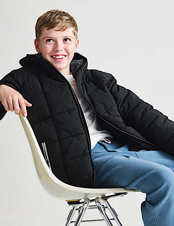 Hooded Padded Coat (6-16 Yrs) - SK