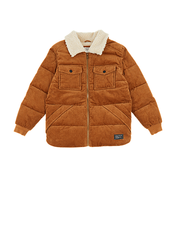Stormwear&trade; Cotton Padded Cord Jacket (6-16 Yrs)