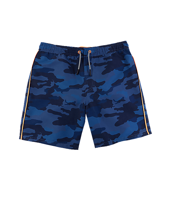 Camouflage Striped Swim Shorts (6-16 Yrs)