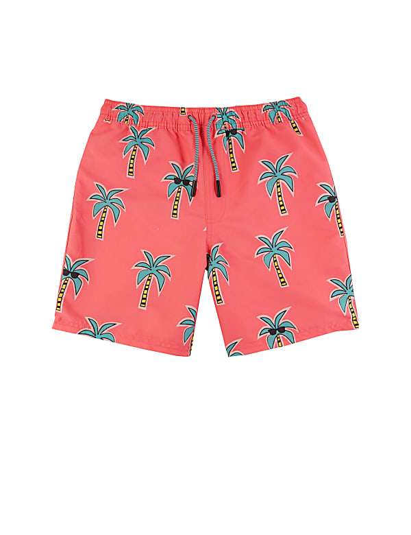 Palm Print Swim Shorts (6-16 Yrs)