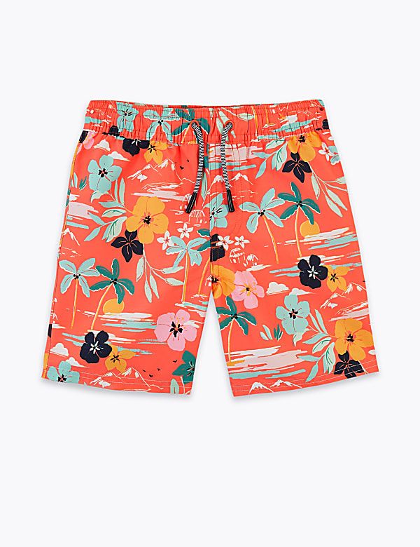 Hawaiian Print Swim Shorts (6-16 Years)