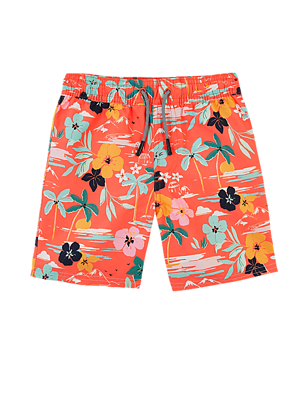 Hawaiian Print Swim Shorts (6-16 Years)