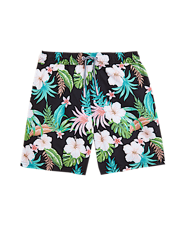 Tropical Print Swim Shorts (6-16 Yrs)