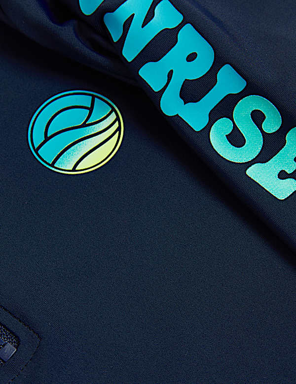 Slogan Long Sleeve Rash Vest
