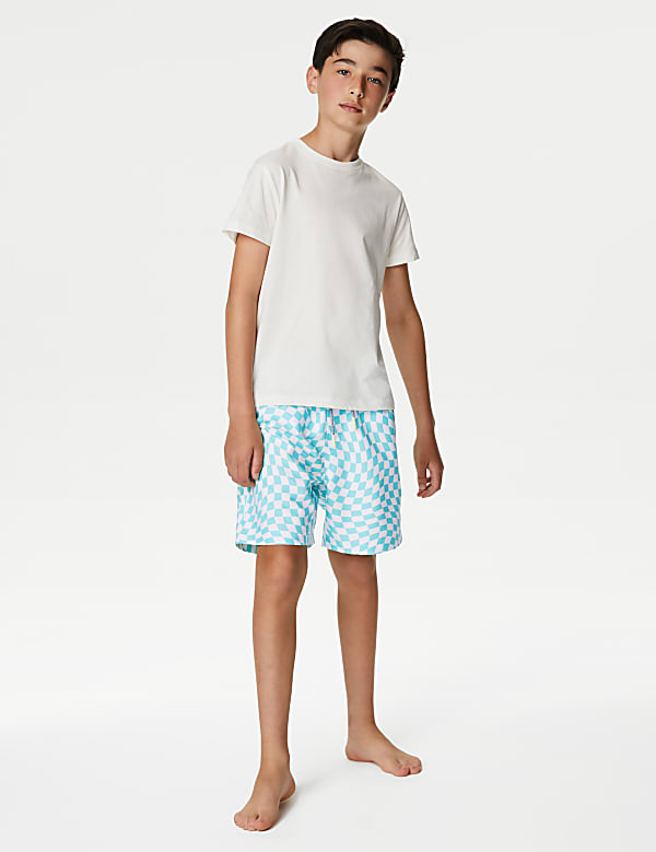Checked Swim Shorts (6-16 Yrs)