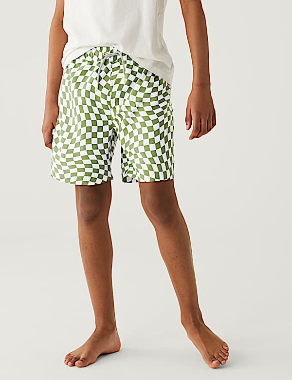 Checked Swim Shorts (6-16 Yrs)