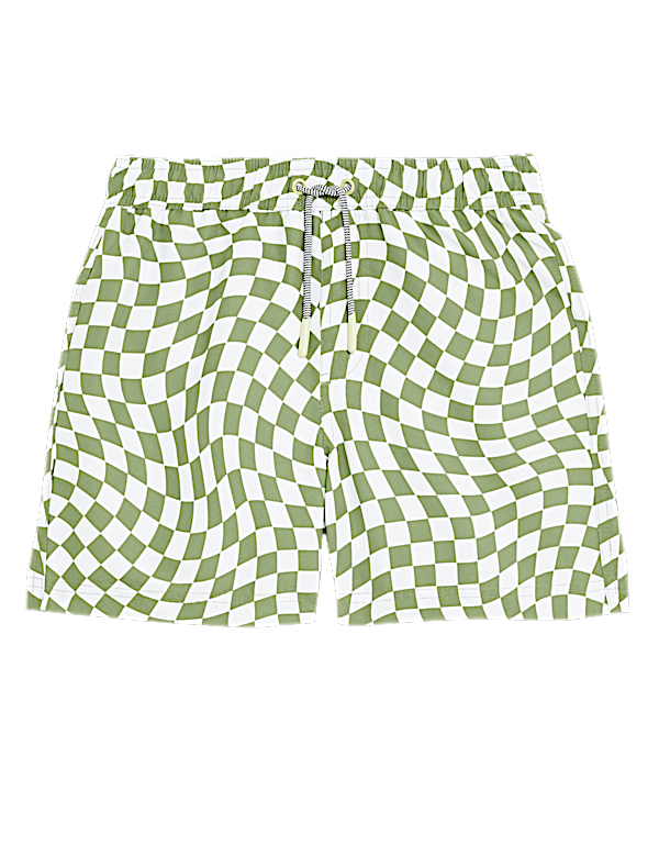 Checked Swim Shorts (6-16 Yrs)