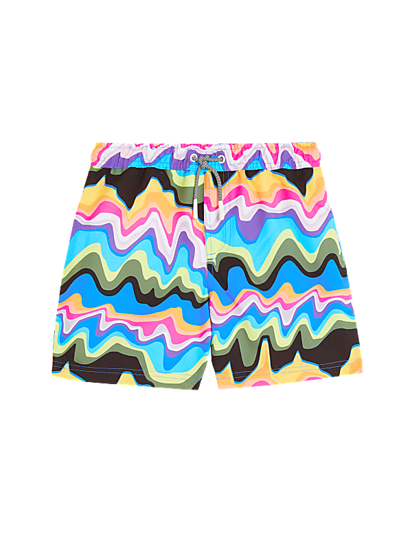 ★PISCESS★Holographic Shorts★Sky Blue_Red★大人気★ Buy Holographic Print Swim Shorts at Marks & Spencer