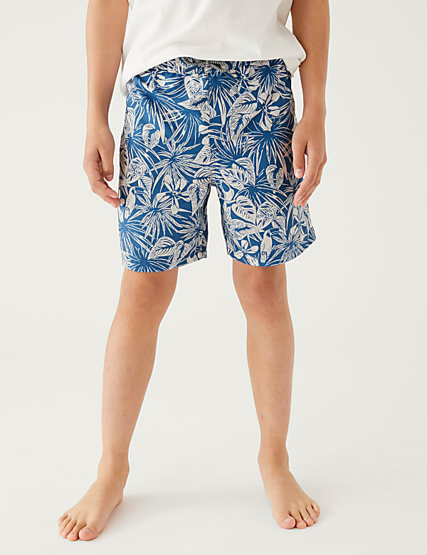 Buy Mini Me Tropical Print Swim Shorts 6 16 Yrs at Marks Spencer