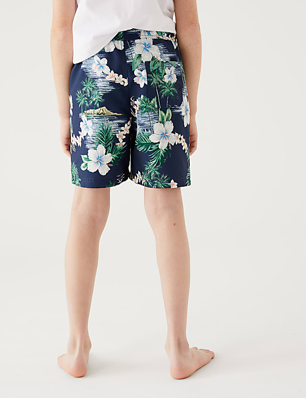 Hawaiian Print Swim Shorts (6-16 Yrs)