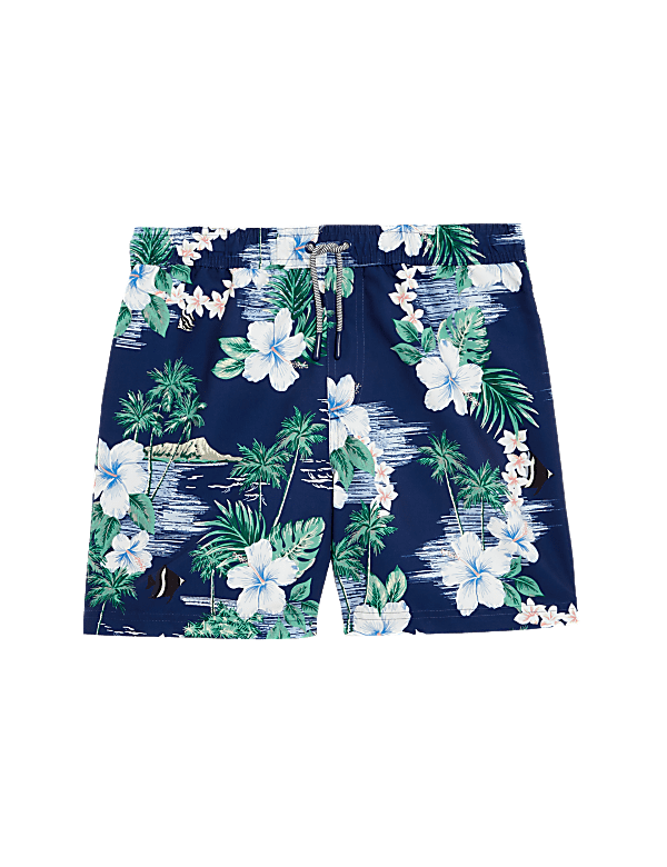 Hawaiian Print Swim Shorts (6-16 Yrs)