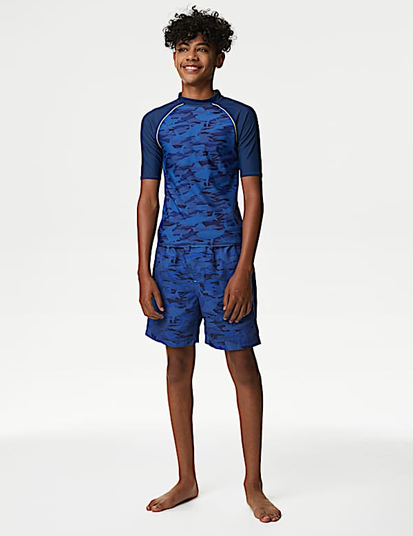 Shark Camo Rash Vest (6-16 Yrs) - FR