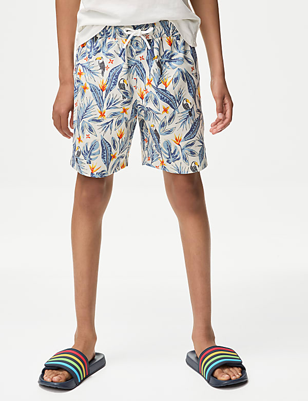 Tropical Print Swim Shorts (6-16 Yrs)